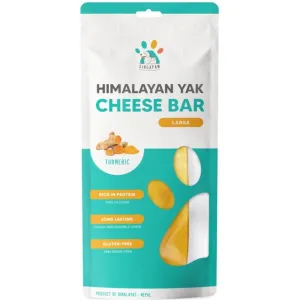 10% OFF: Singapaw Himalayan Yak Cheese Bar Dog Chew - Large Turmeric 160g