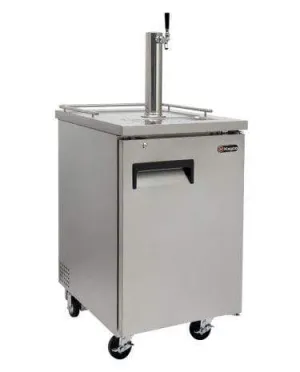 24" Wide Kombucha Tap All Stainless Steel Commercial Kegerator