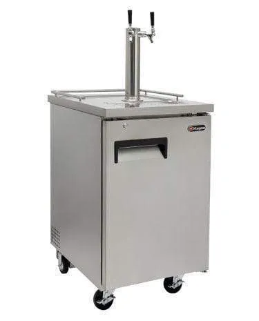 24" Wide Kombucha Tap All Stainless Steel Commercial Kegerator