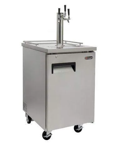 24" Wide Kombucha Tap All Stainless Steel Commercial Kegerator