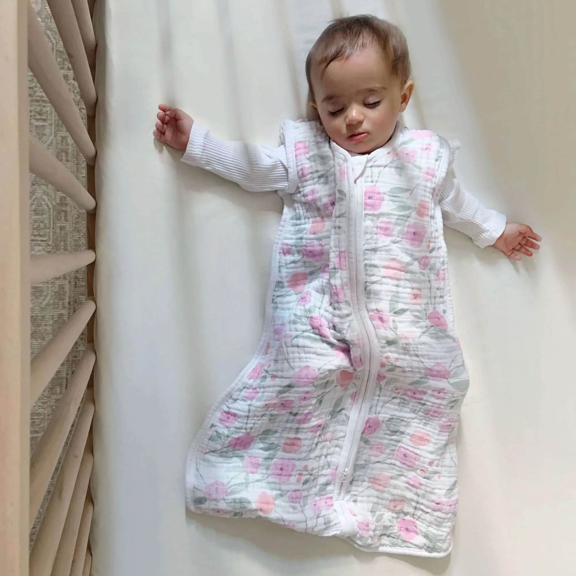 ADEN   ANAIS Cotton Muslin Light Sleeping Bag 1Tog - Ma Fleur