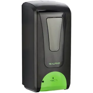 Alpine Automatic Hands-Free Liquid/Gel Hand Sanitizer/Soap Dispenser, 1200 mL, Black - ALP430-L-BLK