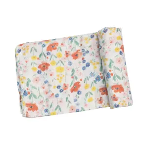 Angel Dear Muslin Swaddle Blanket Poppy Field