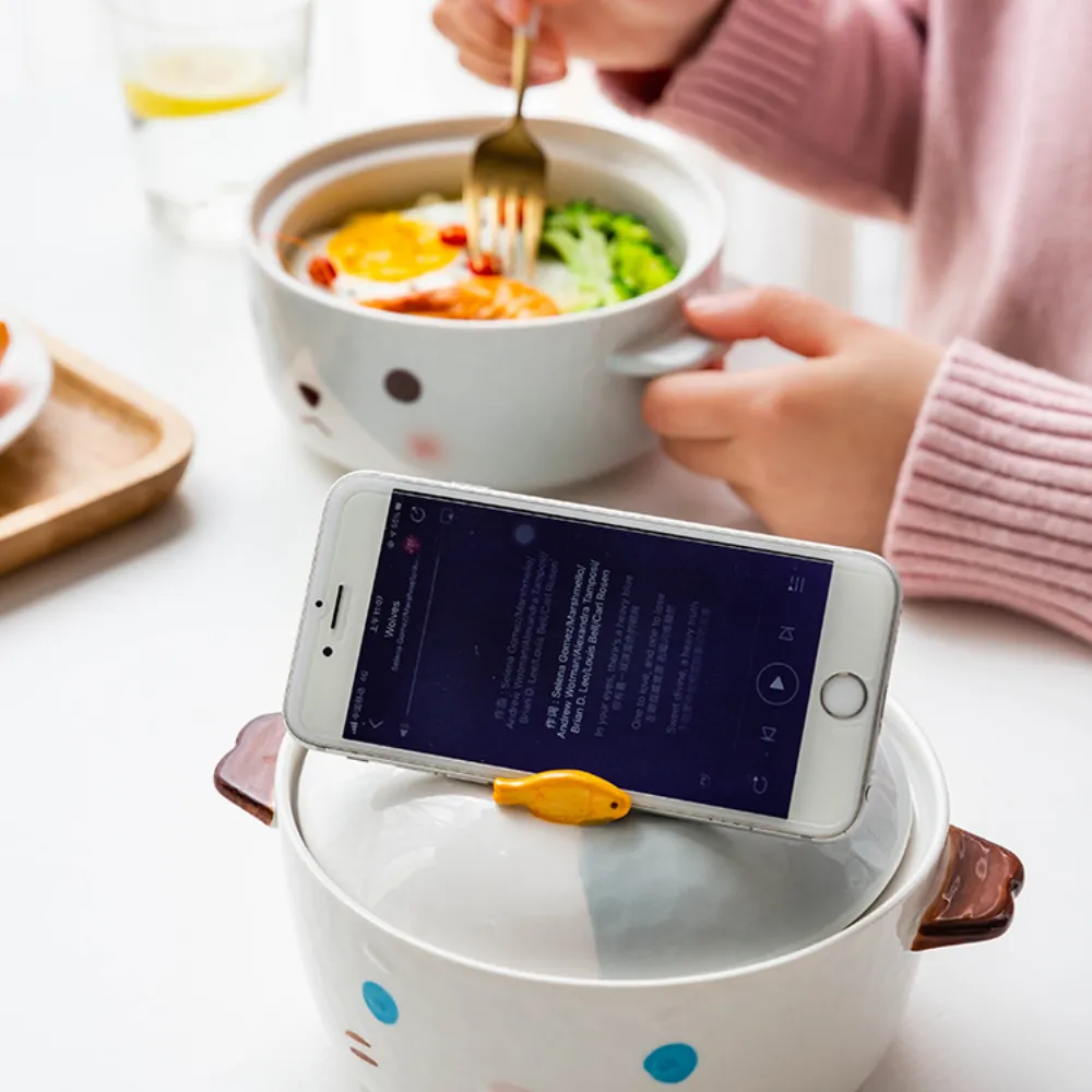 Animal Bowls With Lids   Mobile Phone Holder