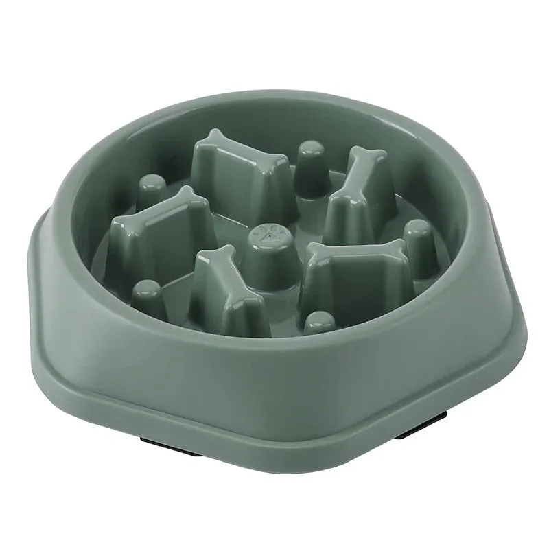 Anti-Choking Slow Feeder Bowl for Cats and Dogs – Healthy, Non-Slip Food Dish in Multiple Colors