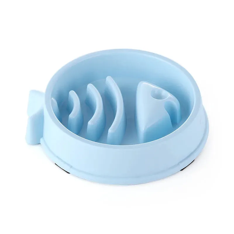 Anti-Choking Slow Feeder Bowl for Cats and Dogs – Healthy, Non-Slip Food Dish in Multiple Colors