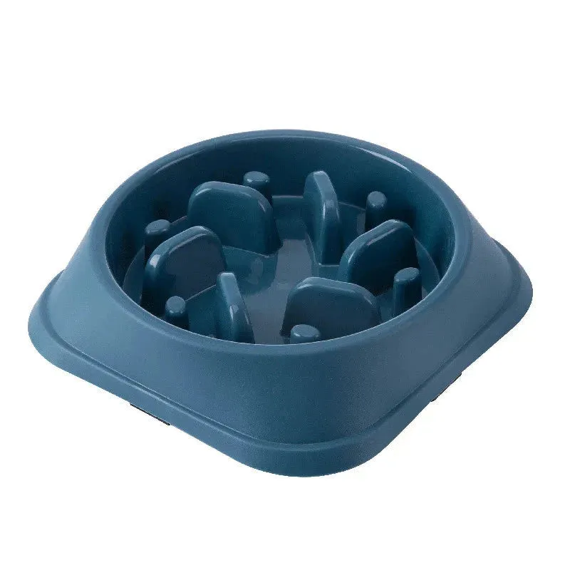 Anti-Choking Slow Feeder Bowl for Cats and Dogs – Healthy, Non-Slip Food Dish in Multiple Colors