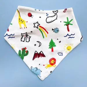 Baby Kerchief Bib-Animals