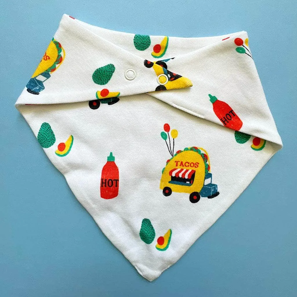 Baby Kerchief Bib- Taco Truck