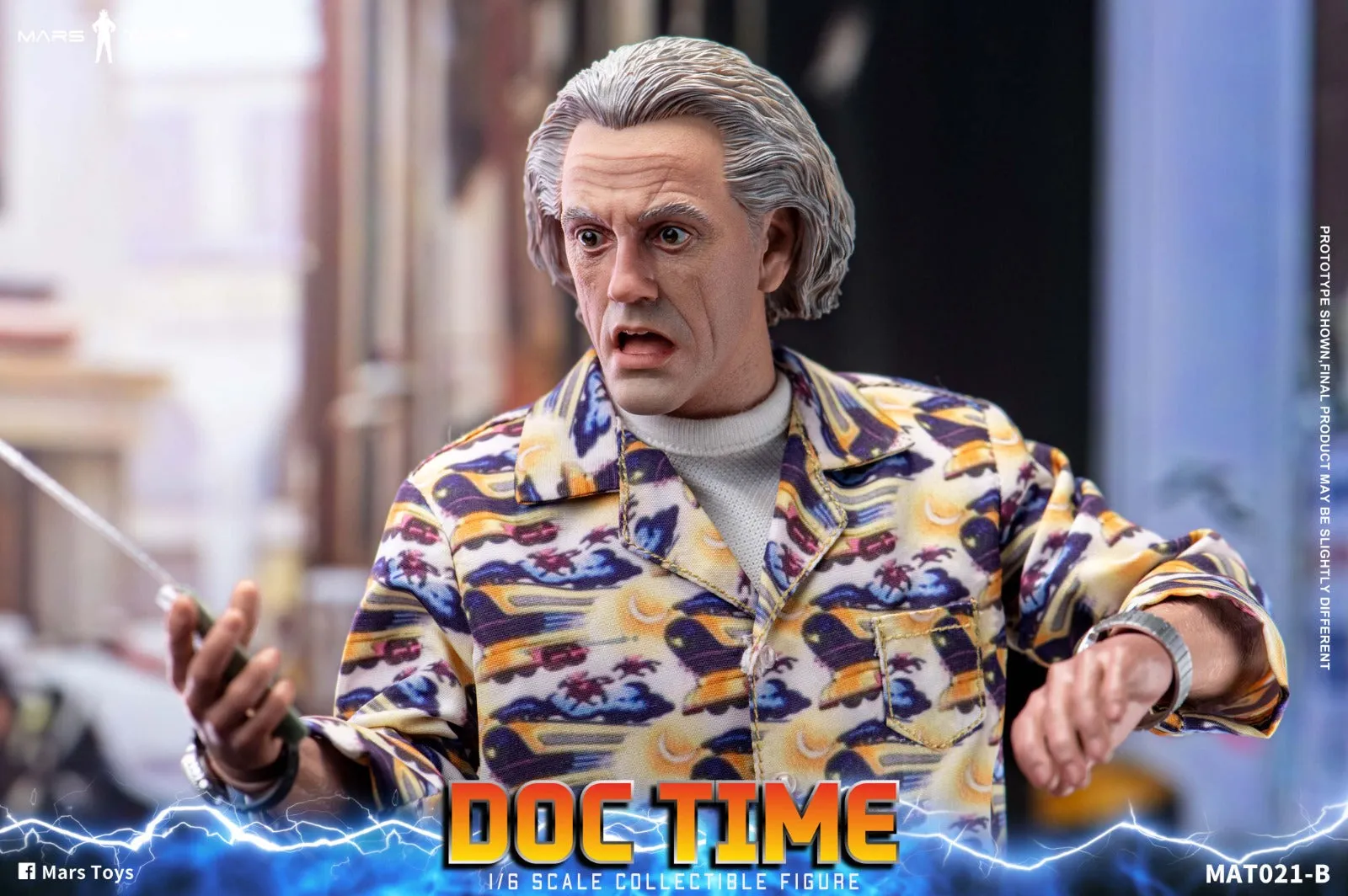 Back To The Future II: Doc Time Emmett Brown with Extra Head Sculpt (Pre-Order)