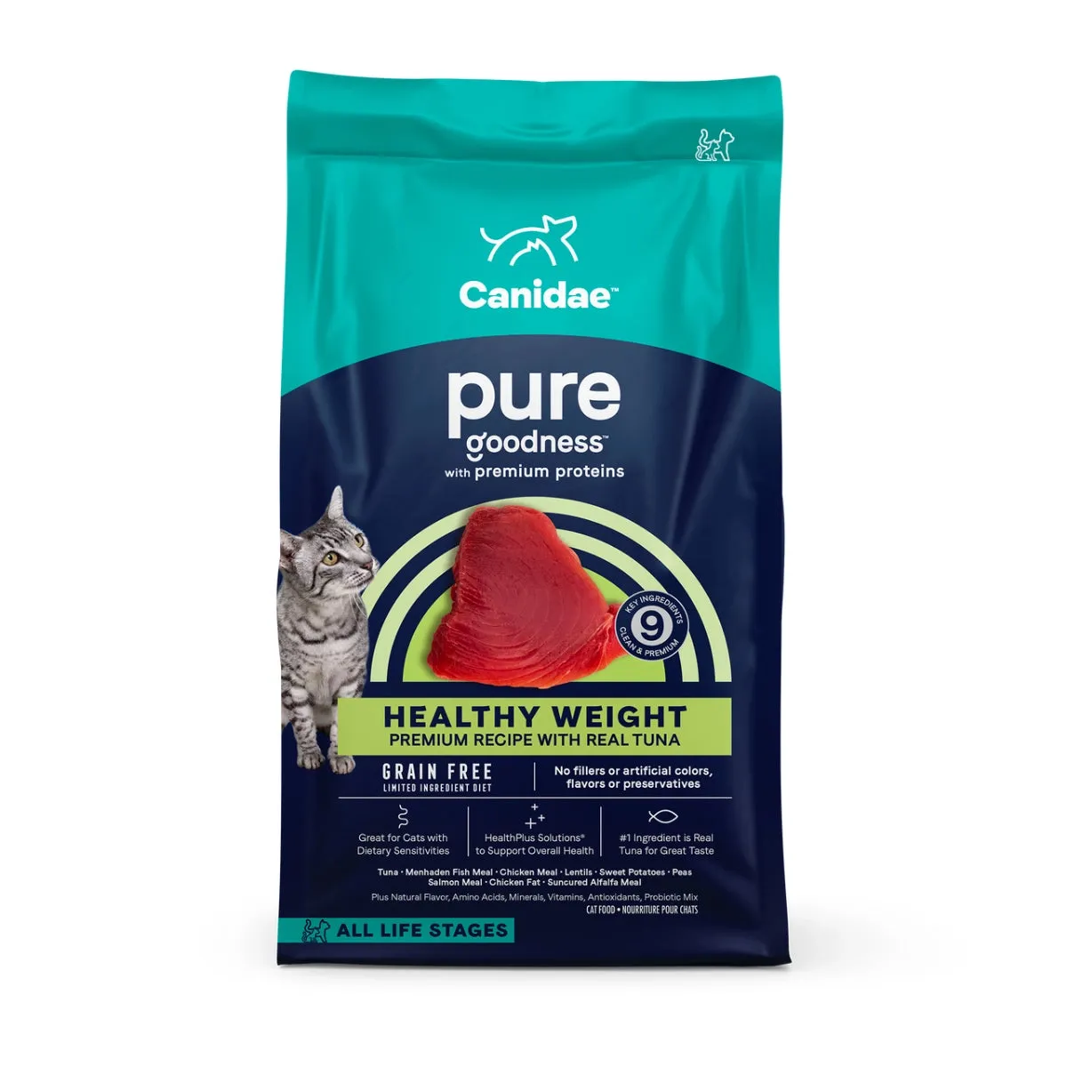 Canidae PURE Grain Free Dry Cat Food - Tuna for Indoor Cats