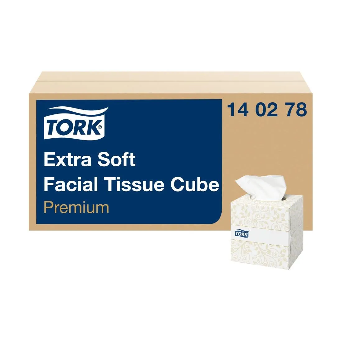 CH570 Tork Premium Extra Soft Facial Tissues Cube 2ply (30x100)