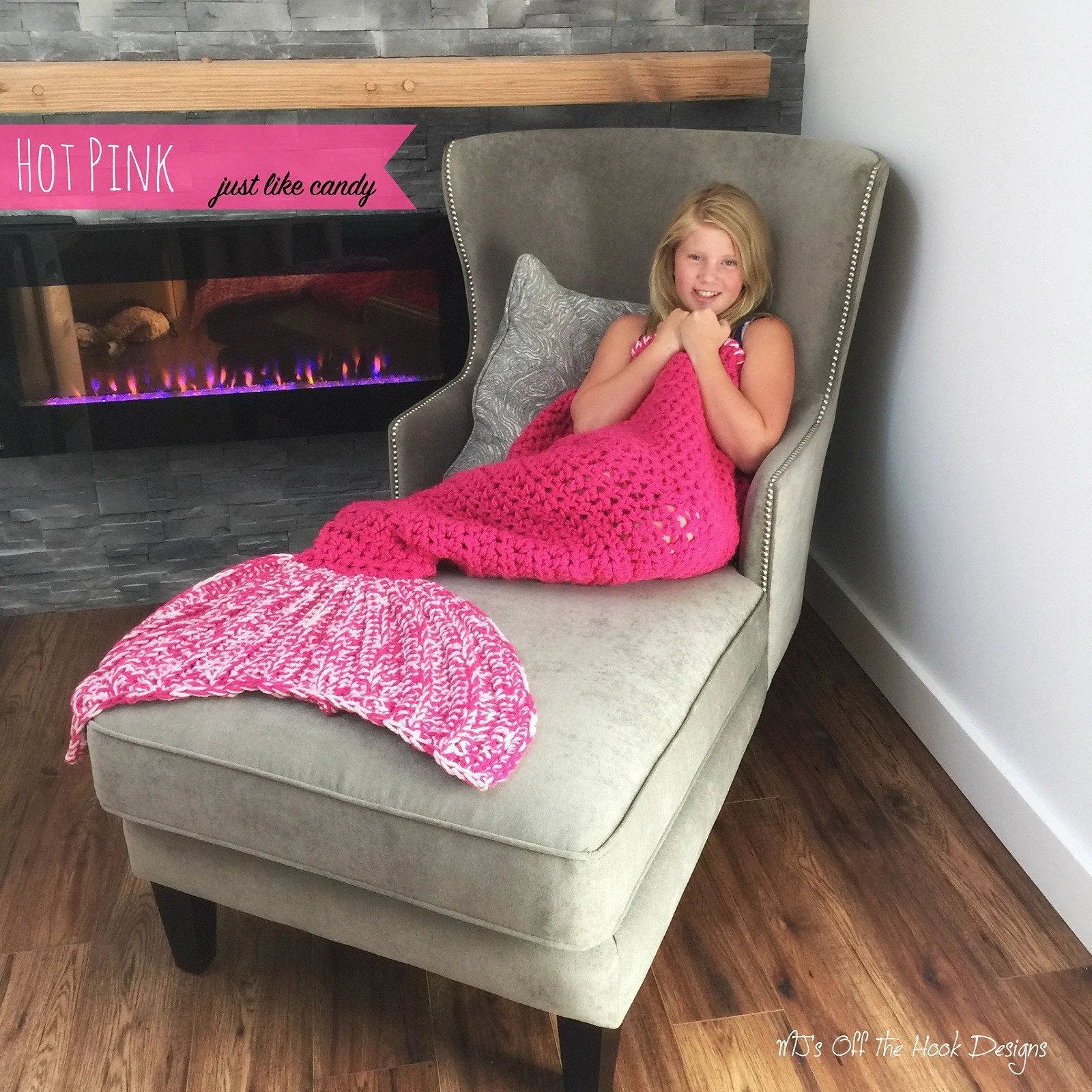 Child Mermaid Tail Blanket