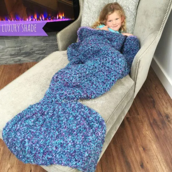 Child Mermaid Tail Blanket