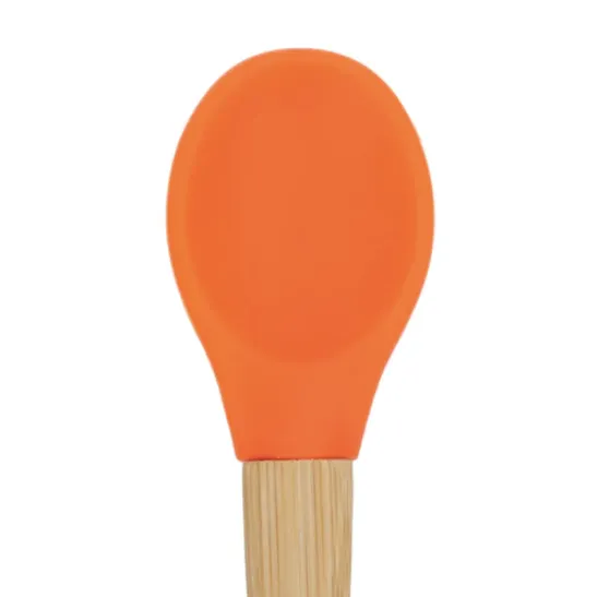 Children's Bamboo / Silicone Spoon - Orange