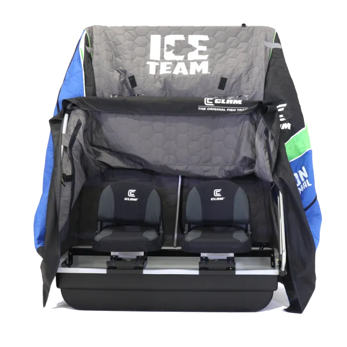 Clam Yukon XT Thermal Ice Team - 2 Person Flip Shack