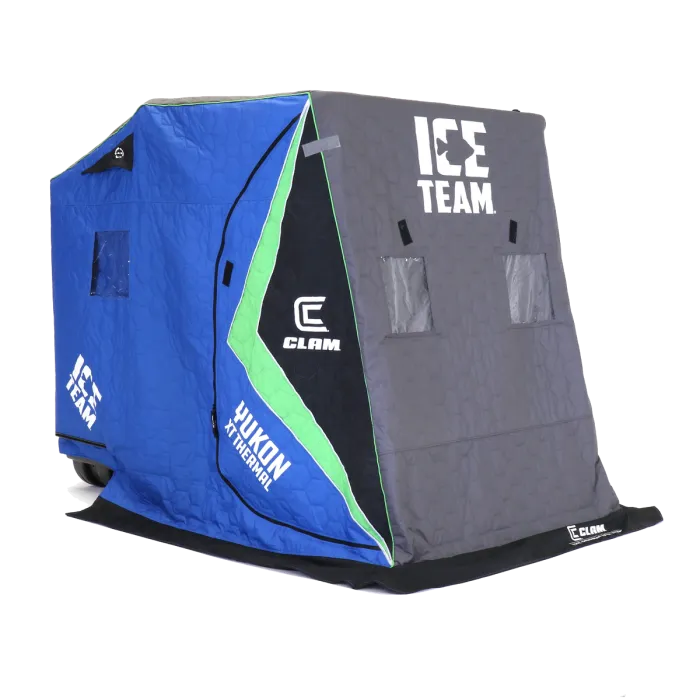 Clam Yukon XT Thermal Ice Team - 2 Person Flip Shack