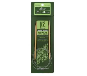 Clover Bamboo Circular Knitting Needles 36" (Sizes 3 to 15)