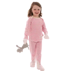 Cotton ScratchSleeves Baby Eczema Pajamas (STRIPES)