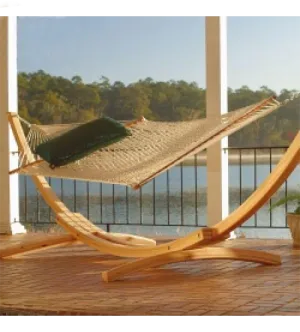 Deluxe Oatmeal Duracord Rope Hammock