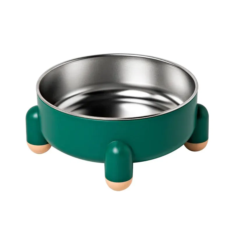 Elevated Stainless Steel Dog Bowl for Enhanced Neck Comfort