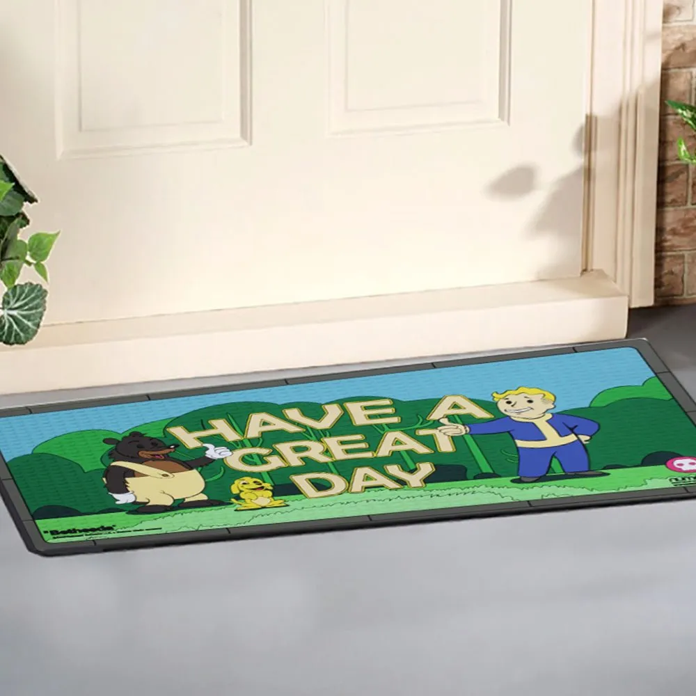 Fallout 76 Have a Great Day Rubber Doormat