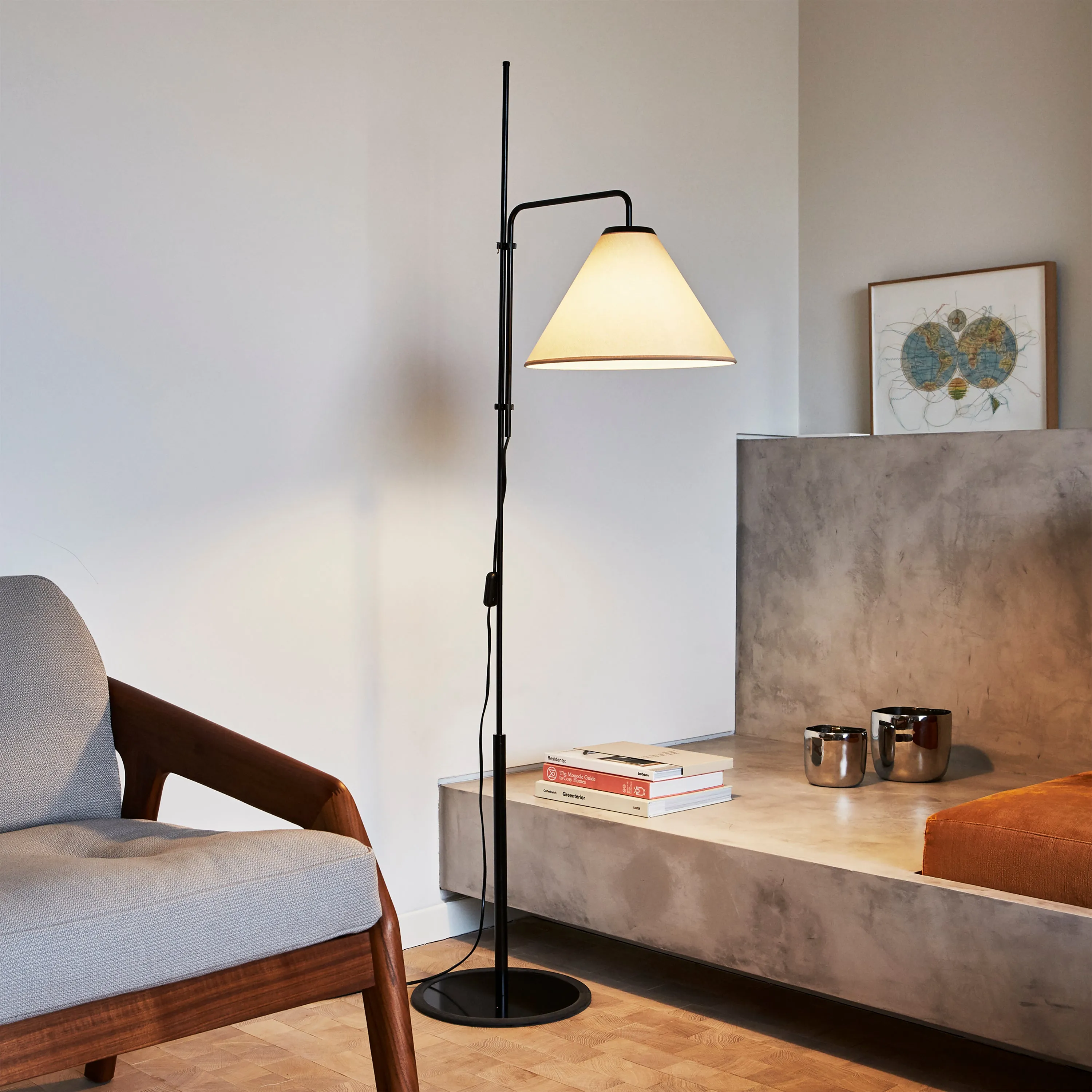 Funiculí­ Fabric Floor Lamp