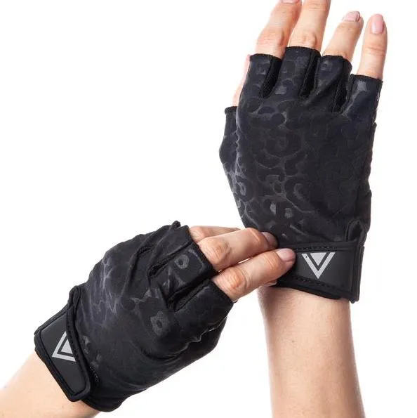 Grip Gloves - Black Leopard (Barre / Pilates)