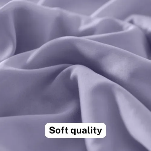 Icy Silky Summer Cool Quilt Set of 3 Pieces, Violet with Grey Color