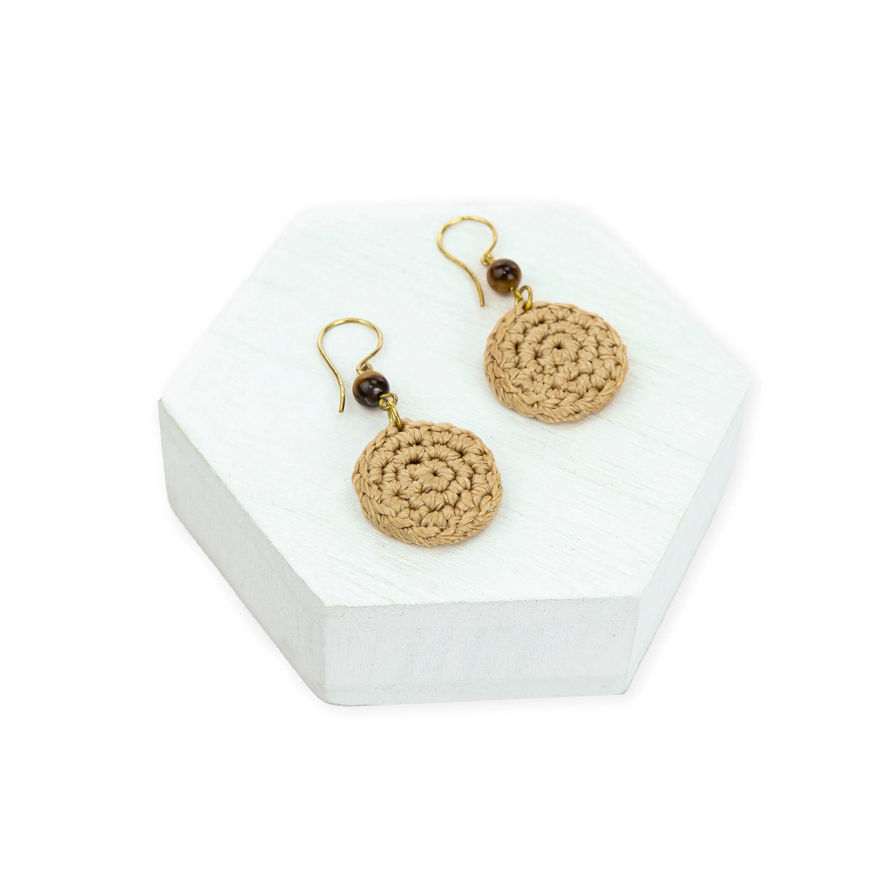 Jasper Disc Earrings