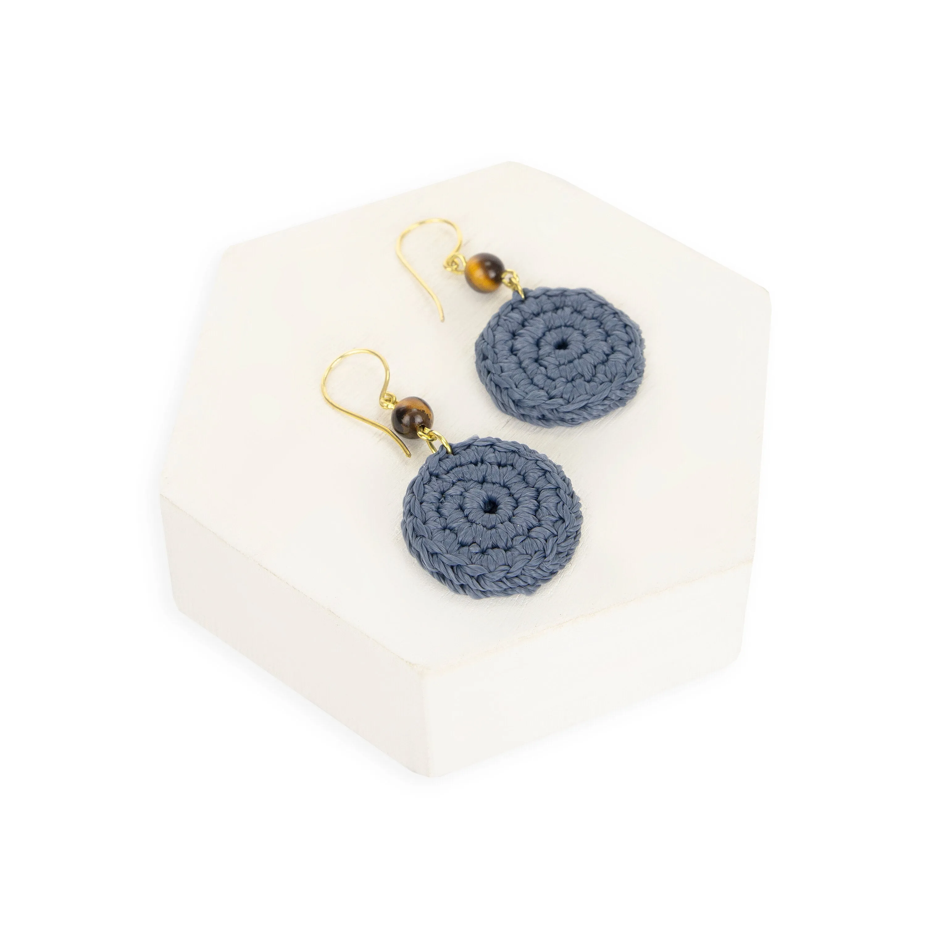 Jasper Disc Earrings