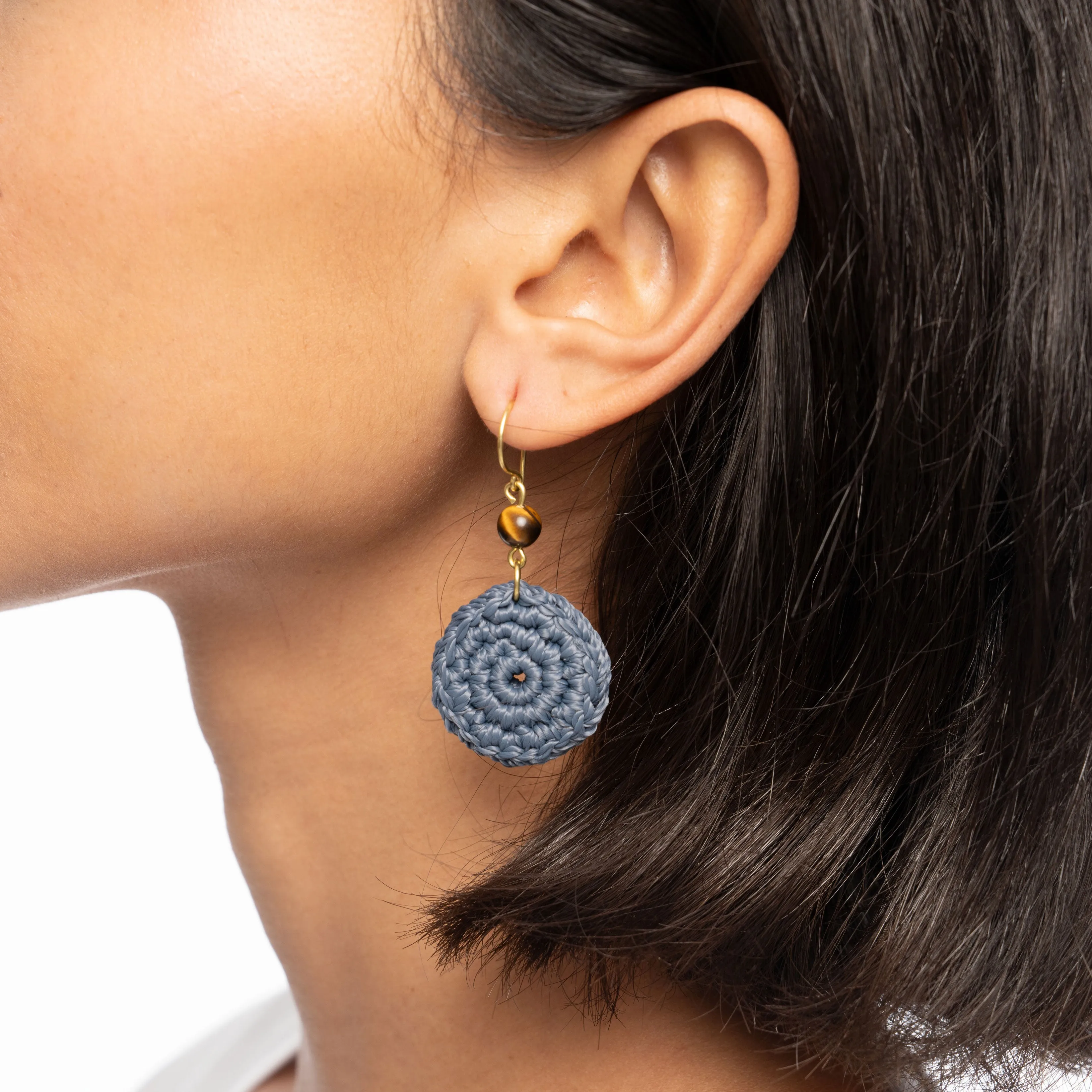 Jasper Disc Earrings