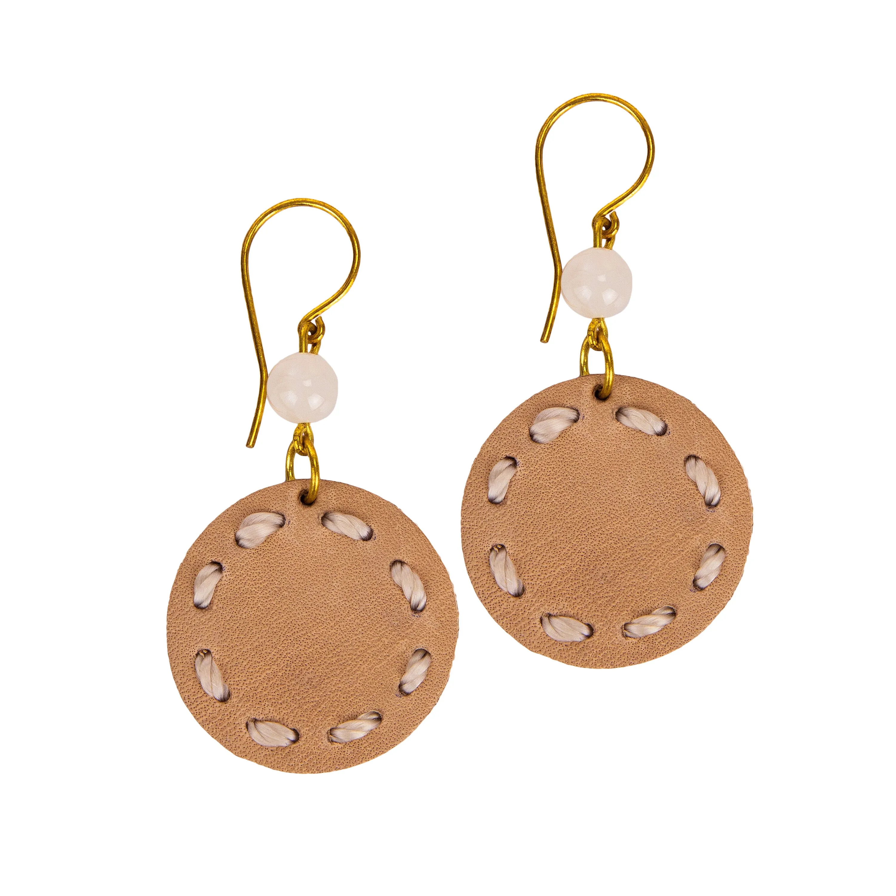 Jasper Disc Earrings