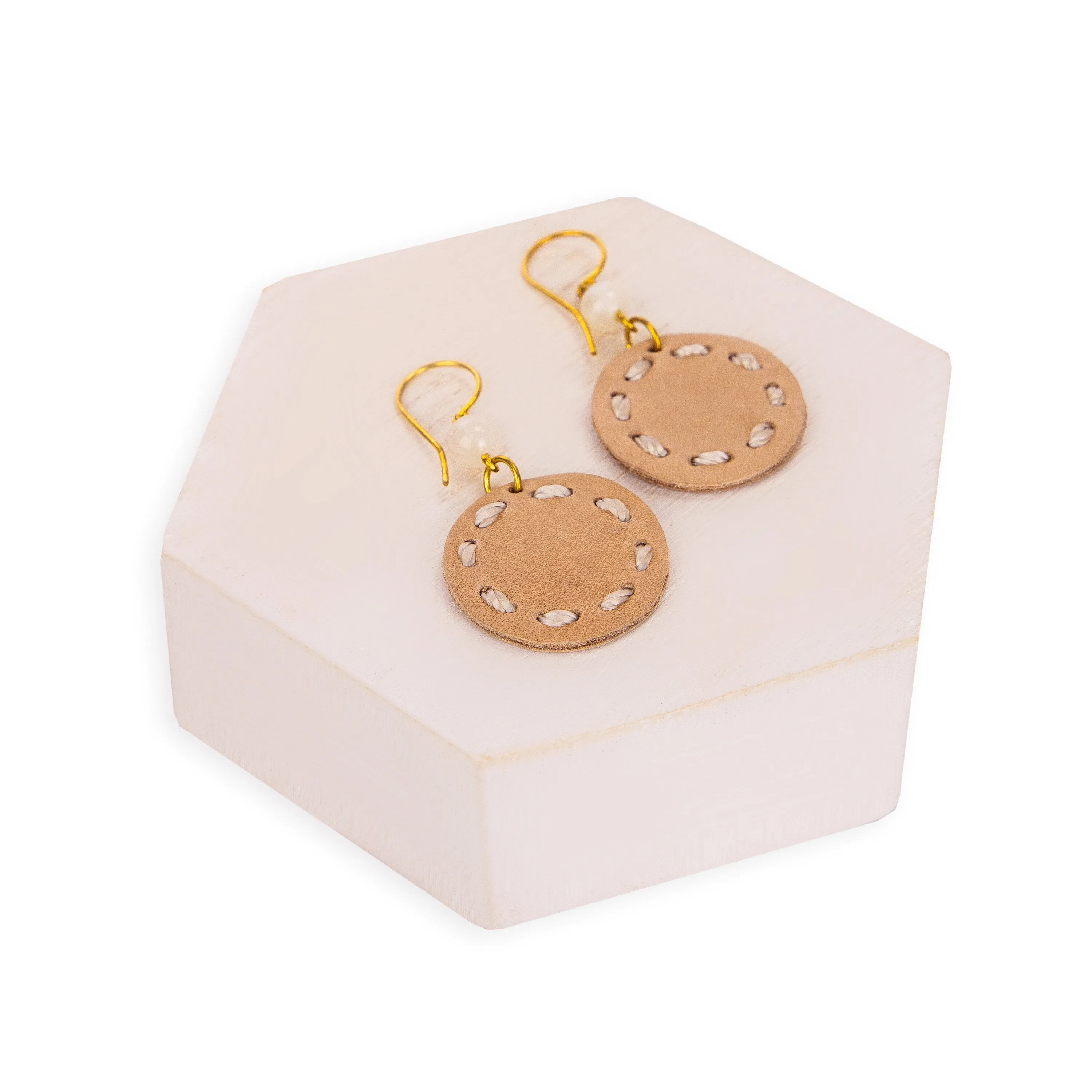 Jasper Disc Earrings