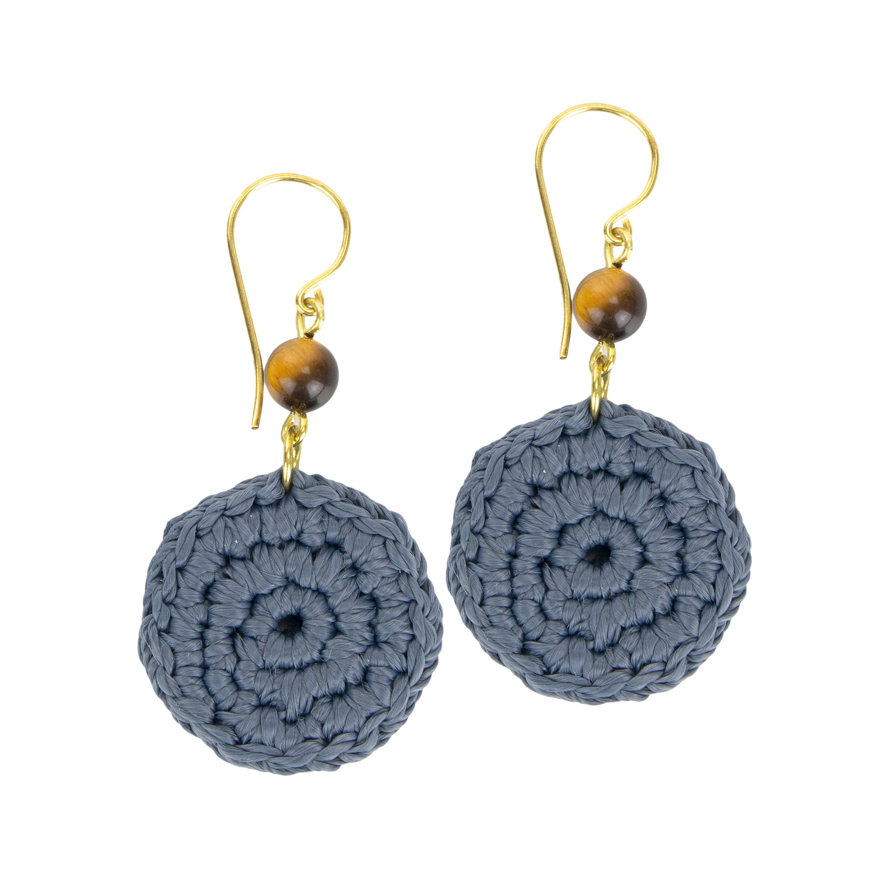 Jasper Disc Earrings