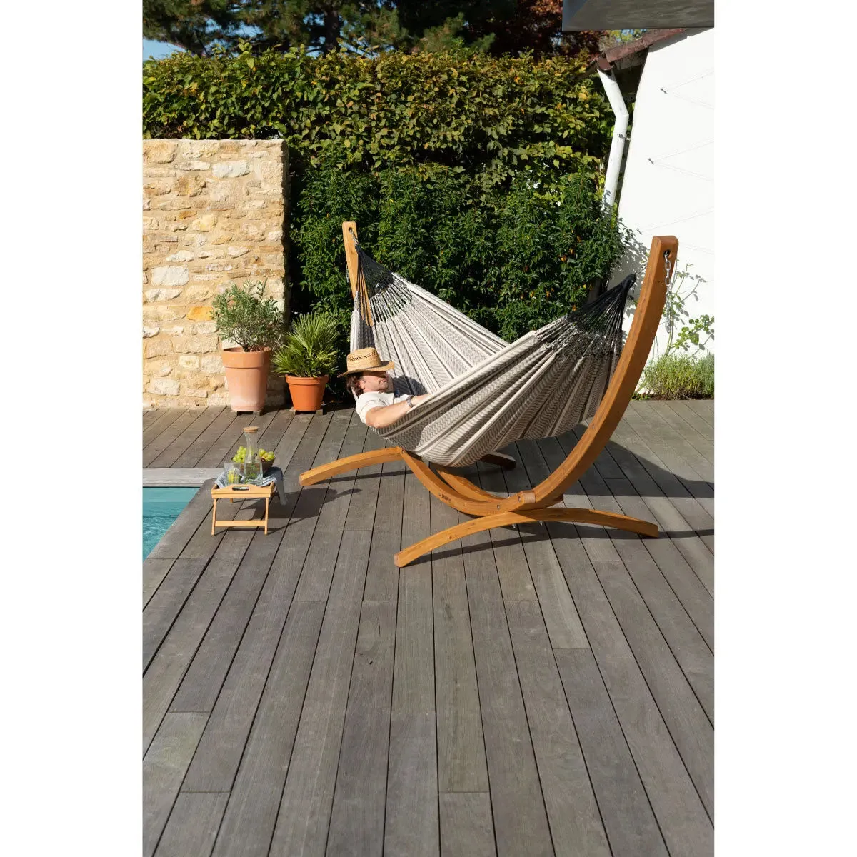 LA SIESTA Elipso Nature Wooden Stand for Kingsize Hammock