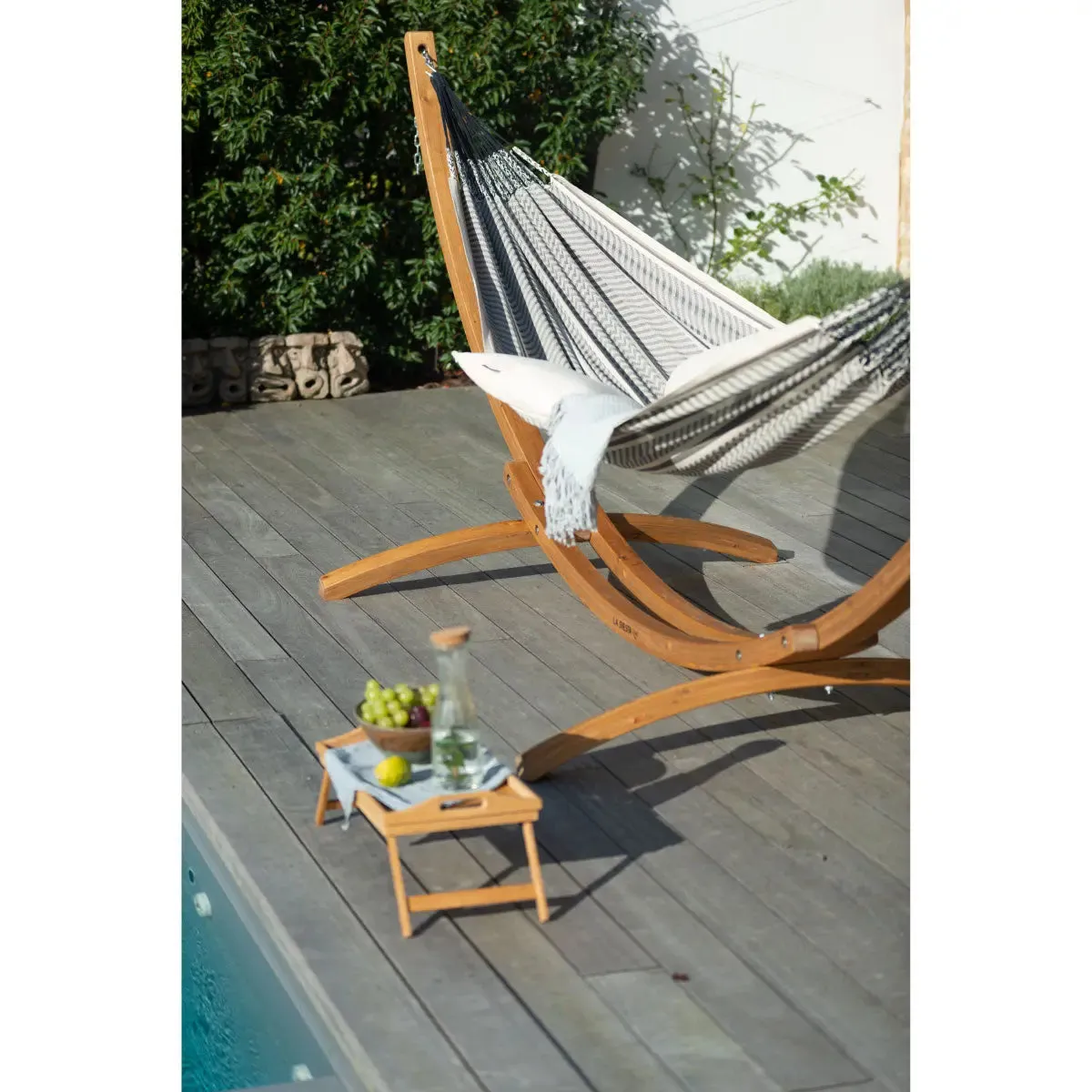 LA SIESTA Elipso Nature Wooden Stand for Kingsize Hammock