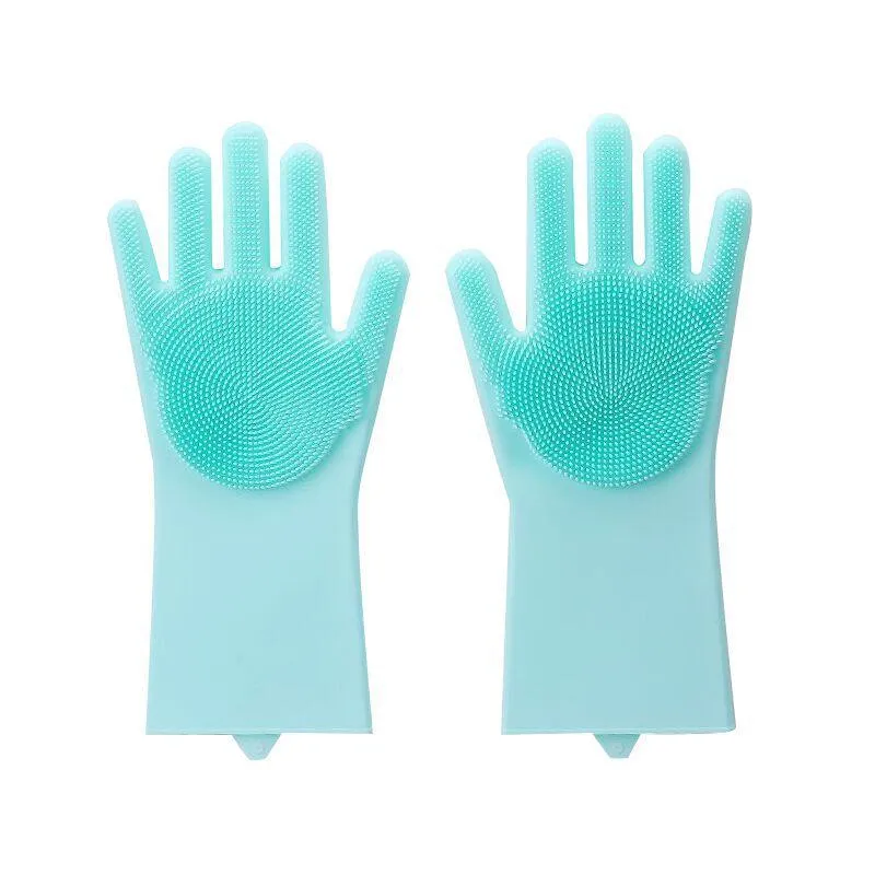 Magic Silicone Dish Washing Scrub Gloves