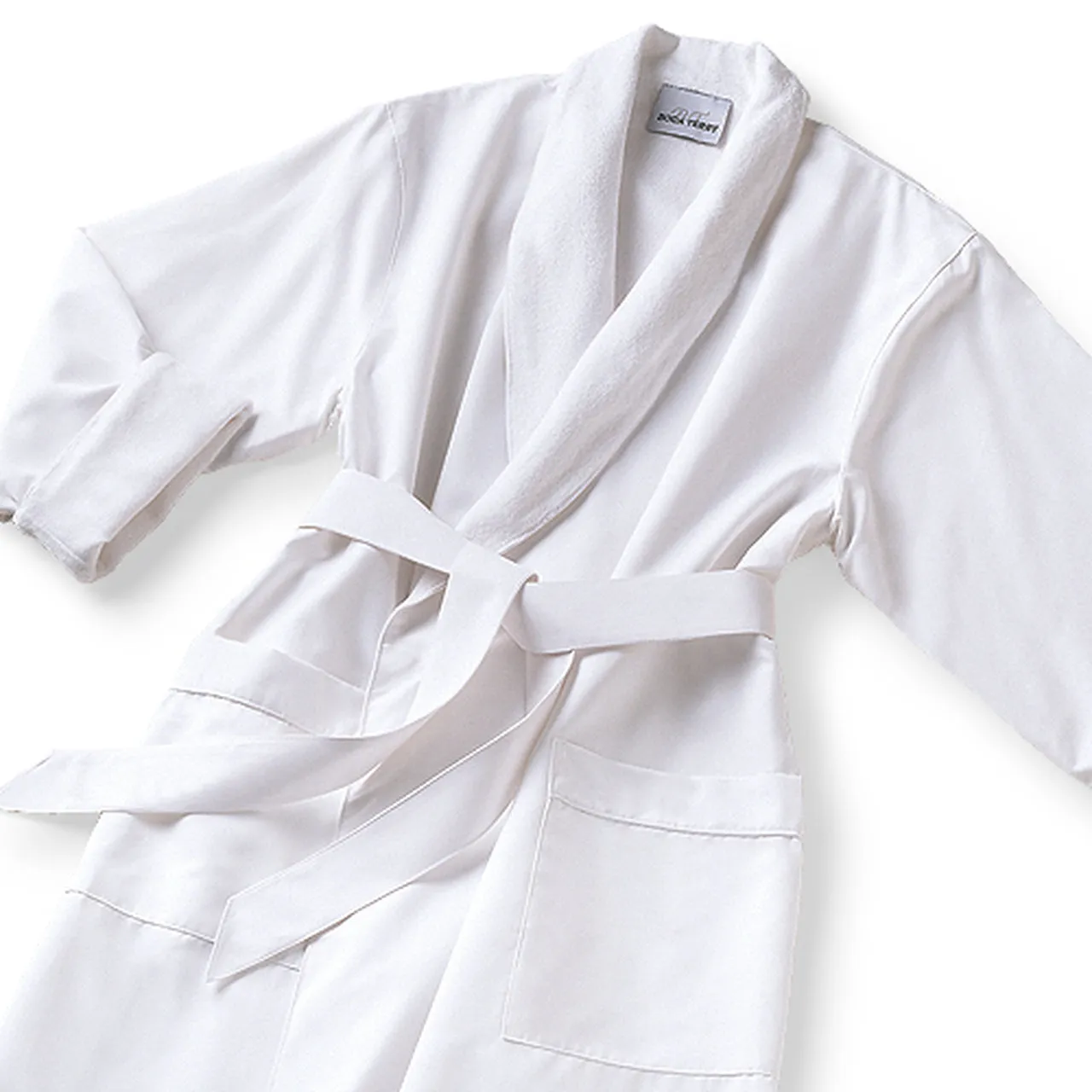 Microfiber French Terry Lined Bathrobe with Shawl Collar