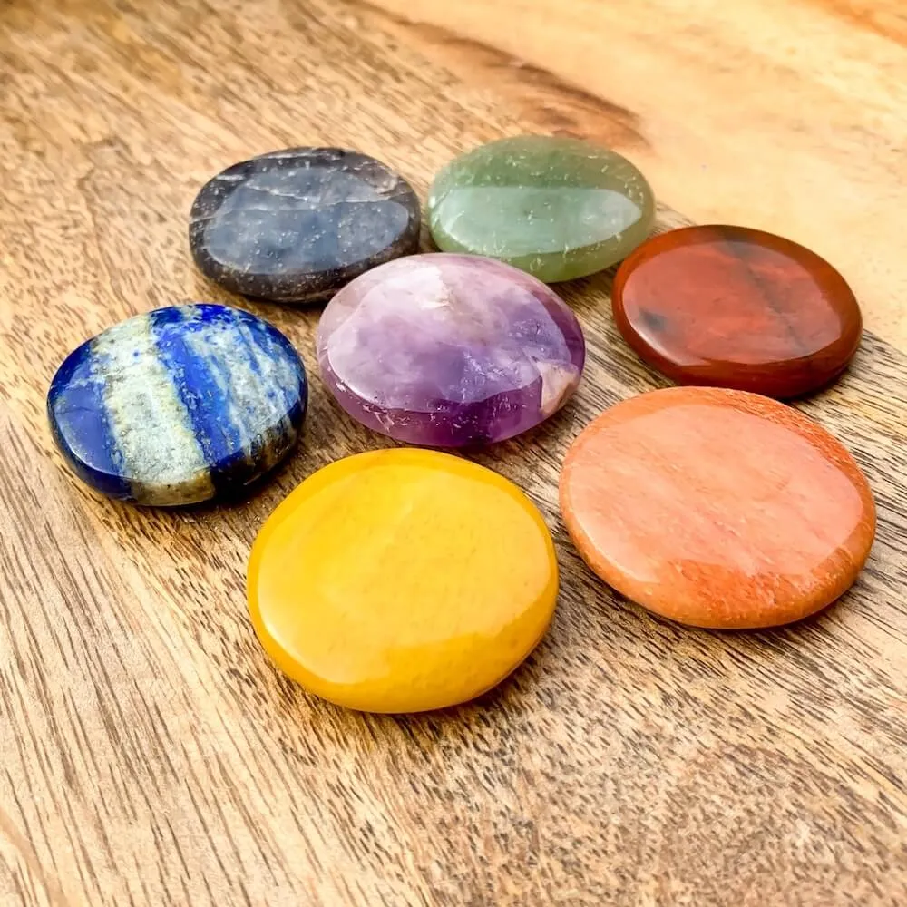 Natural Gemstone Disc Stone - Worry Stone