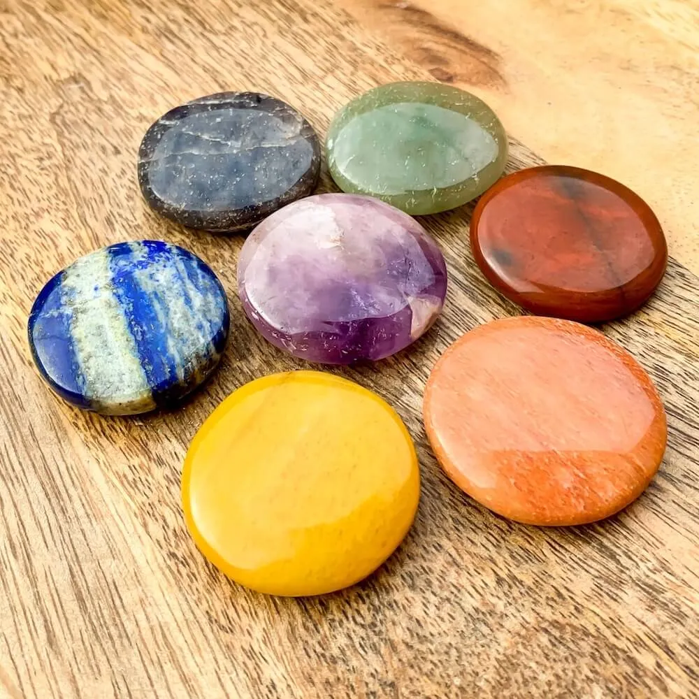 Natural Gemstone Disc Stone - Worry Stone