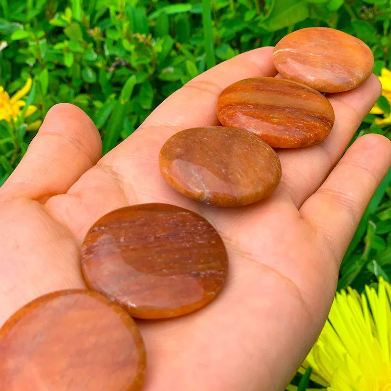 Natural Gemstone Disc Stone - Worry Stone