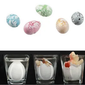 Novel Water Hatching Inflation Dinosaur Egg Watercolor Cracks Grow Egg Educational Toys (color send by random)