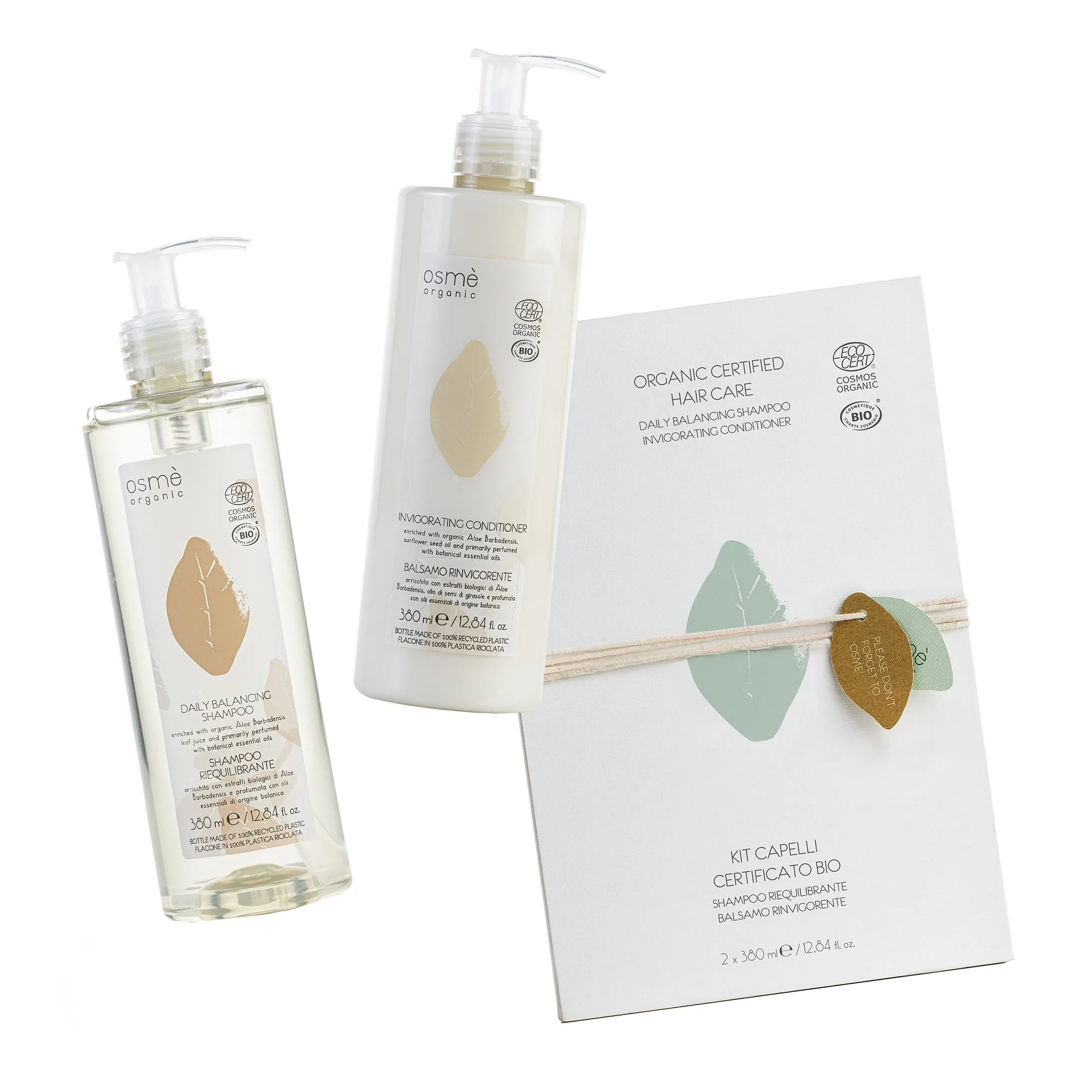 Osmè "Hair Care" Duo Bottles Organic Certified