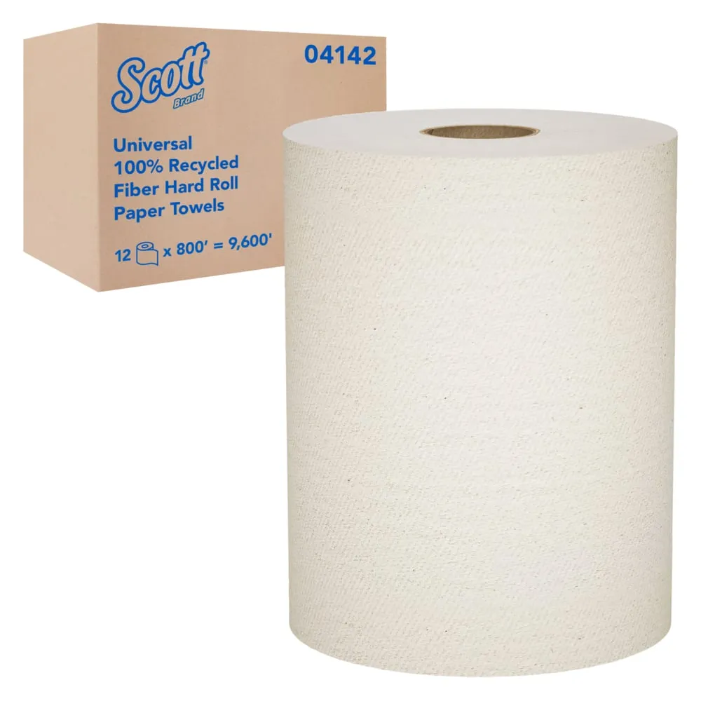 Paper Towel - Scott® Universal Hard Roll Towels (Case of 12 Rolls), 04142