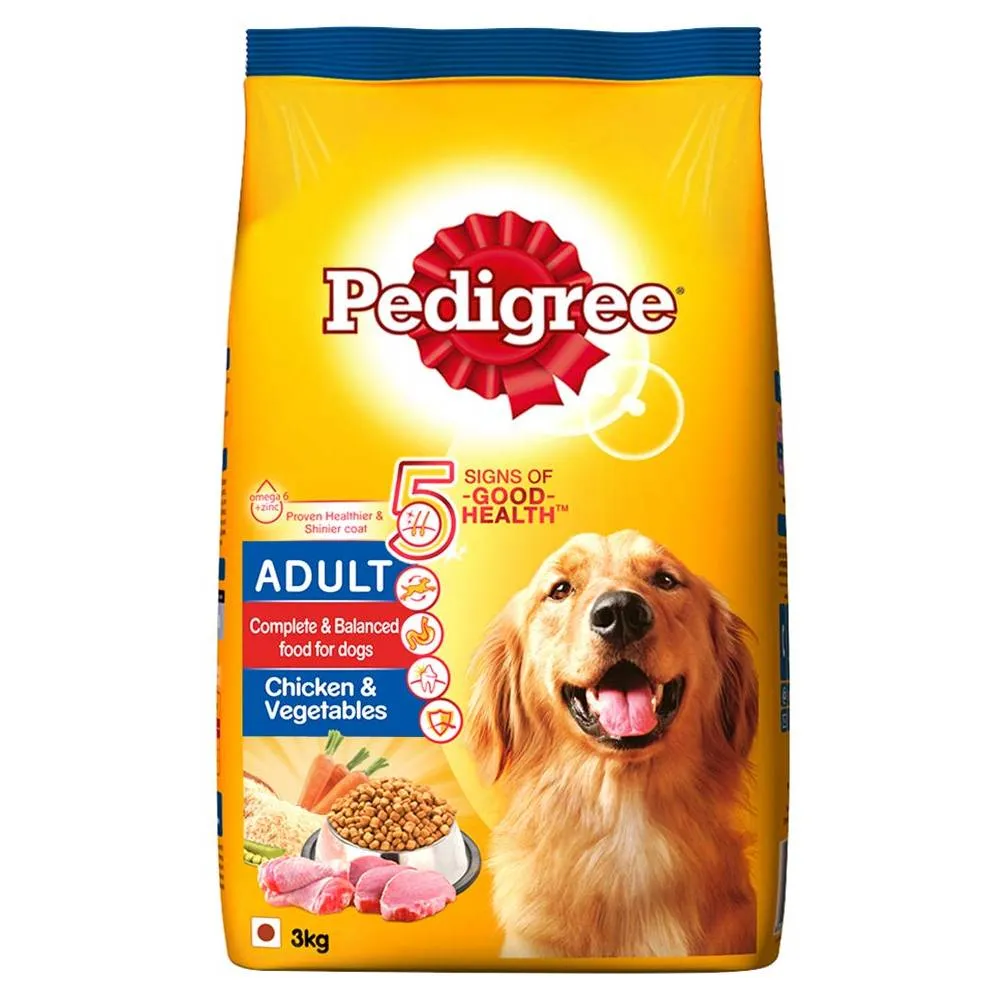 Pedigree Chicken and Vegetables Dry Dog Food 2.8 kg