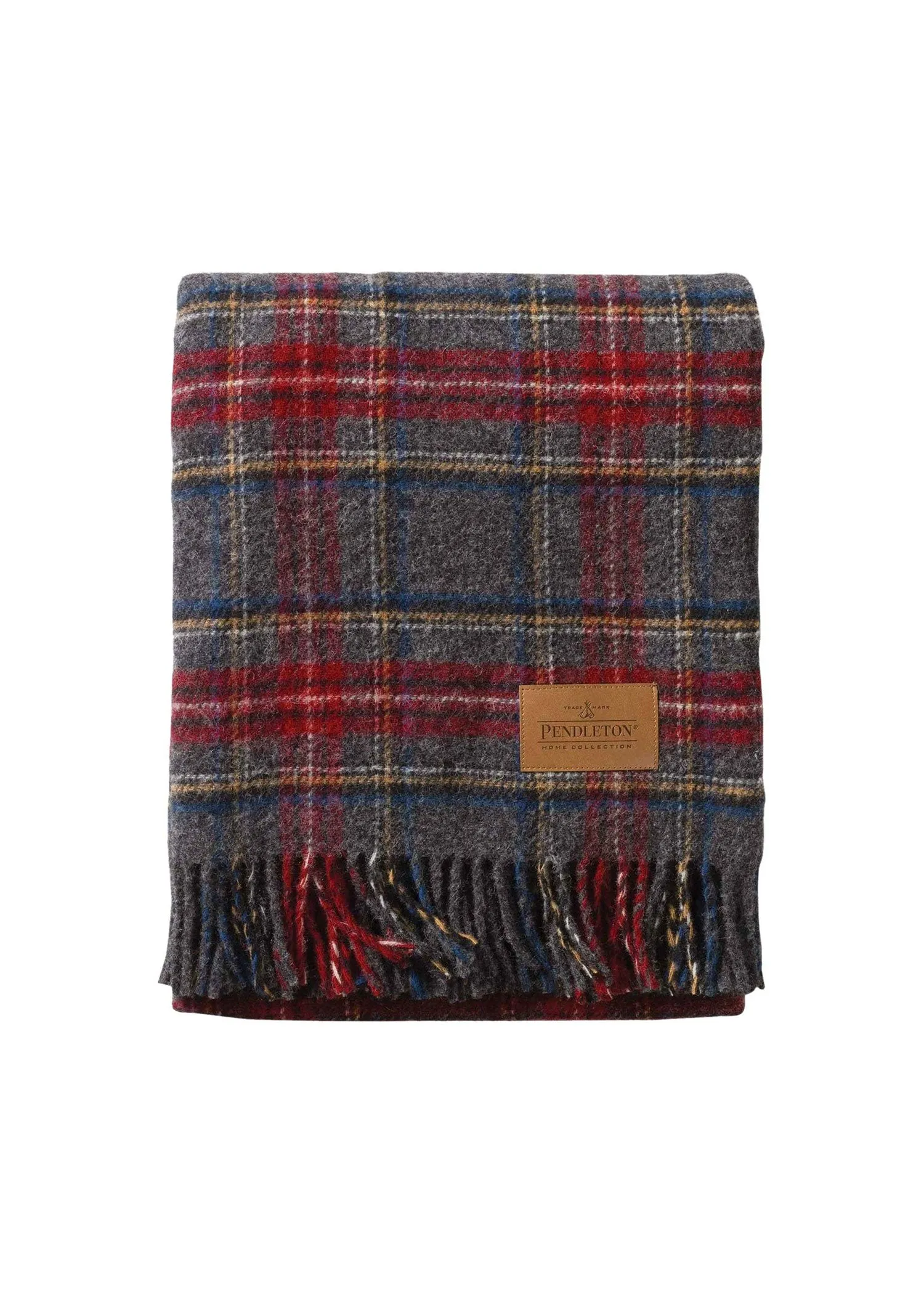 Pendleton Charcoal Stewart Carry Along Motor Robe Blanket