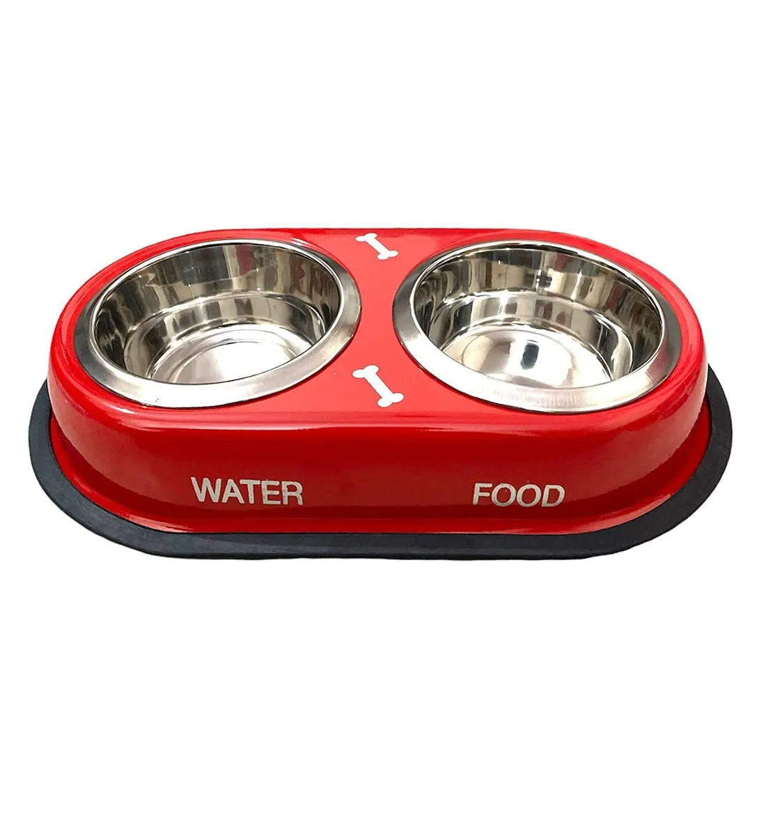 Pet Dining Delight Combo: Stainless Steel Bowls   All-Natural Chicken Treats | Save 30%