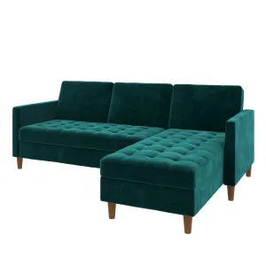 Presley Reversible Sectional Futon with Storage