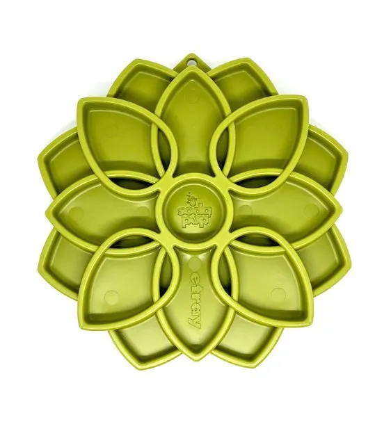 SodaPup Enrichment Feeding Tray For Dogs (Green Mandala)